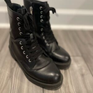Steve Madden Black Leather Boots